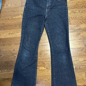 Madewell Dark Blue Flare Jeans